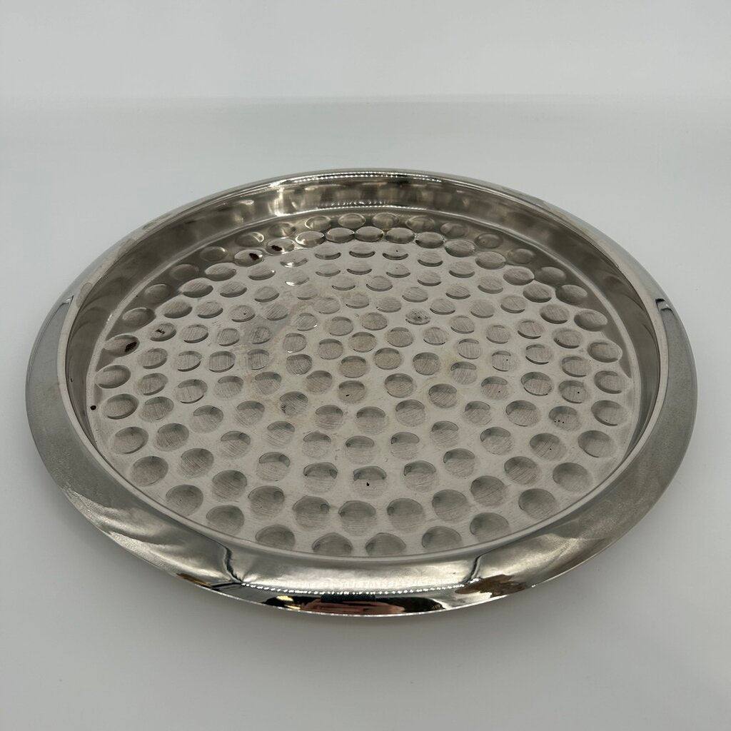 Dimpled Metal Tray