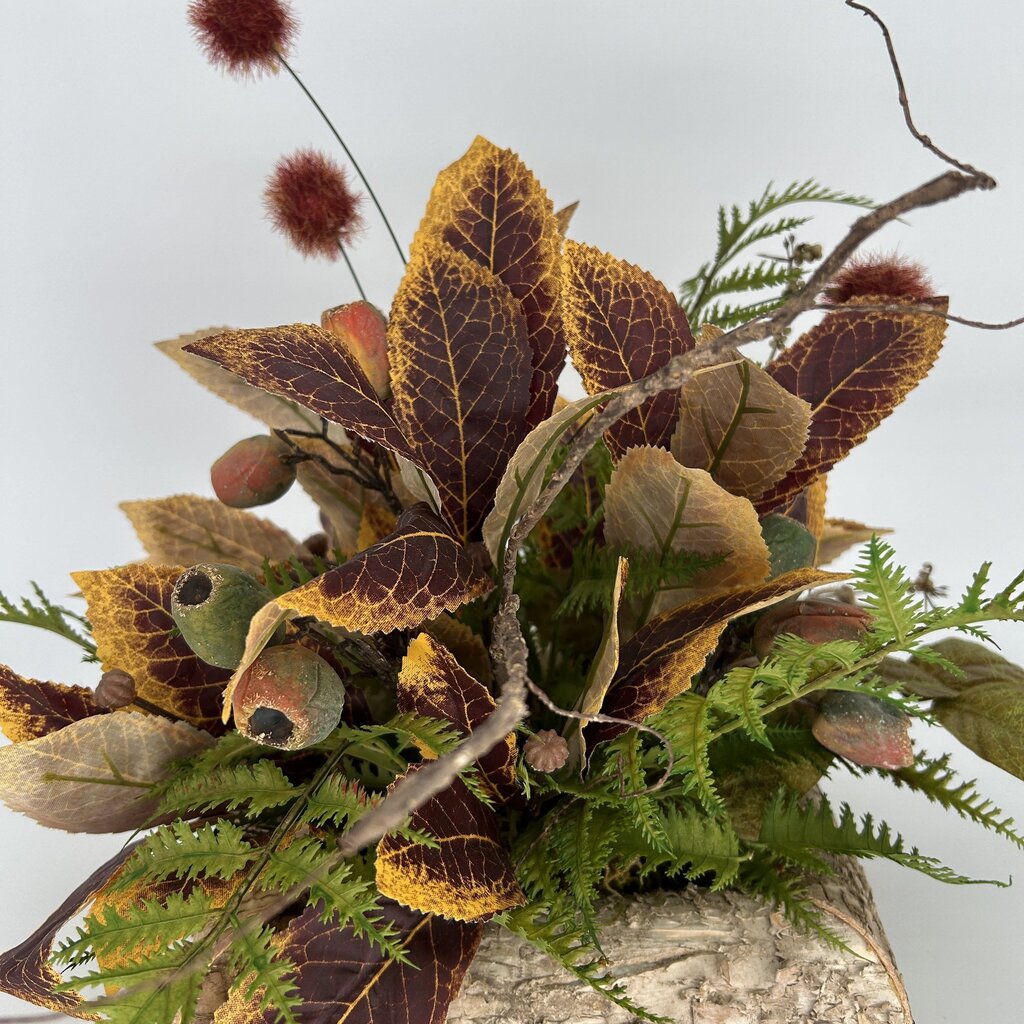 Foliage in Rustic Wood Box