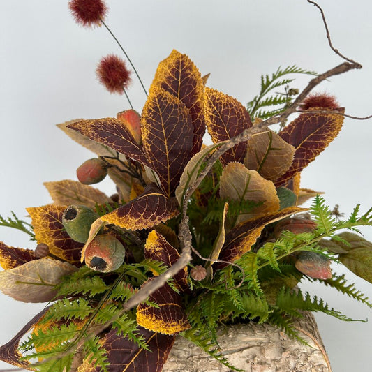 Foliage in Rustic Wood Box