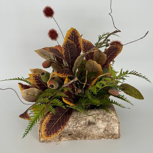Foliage in Rustic Wood Box