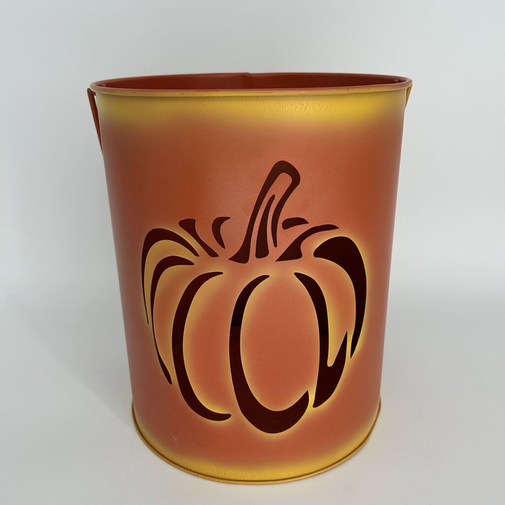 Metal Pumpkin Bucket