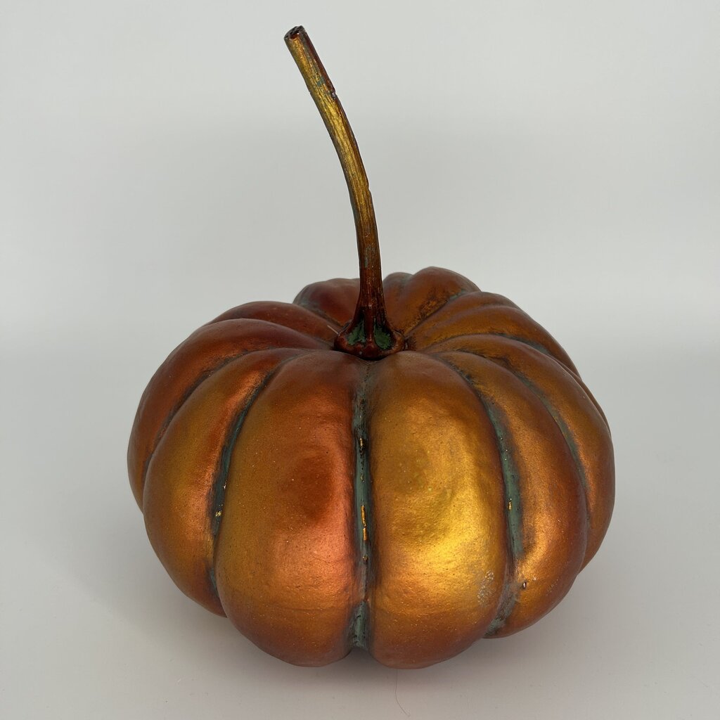 Metallic Plastic Pumpkin