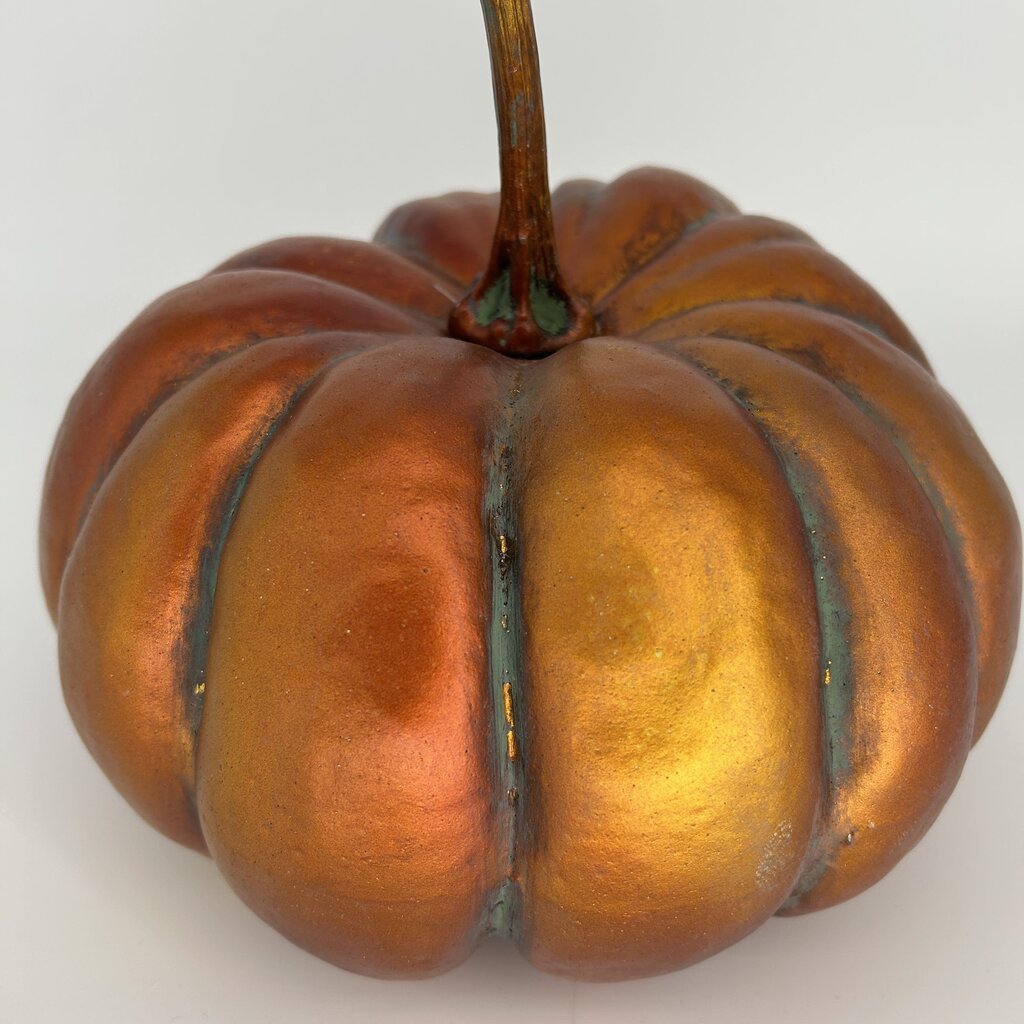 Metallic Plastic Pumpkin
