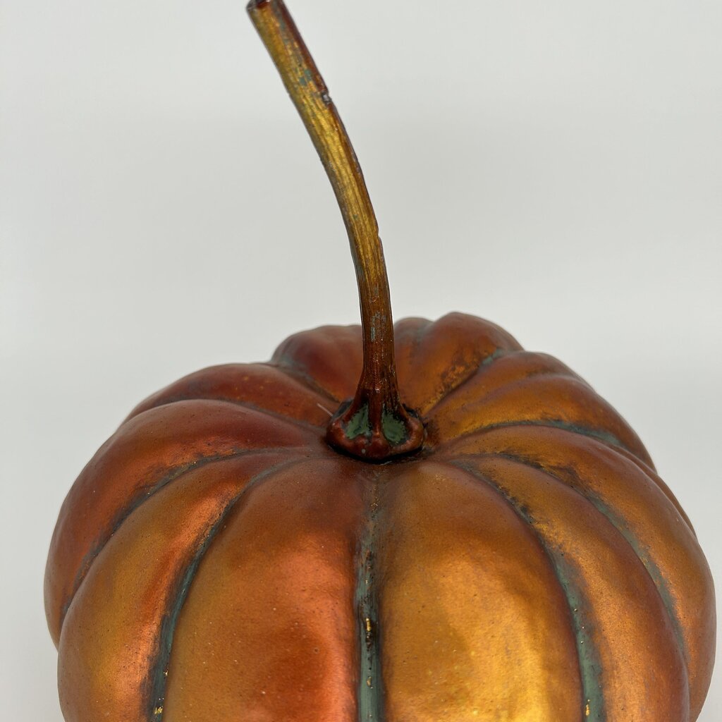Metallic Plastic Pumpkin