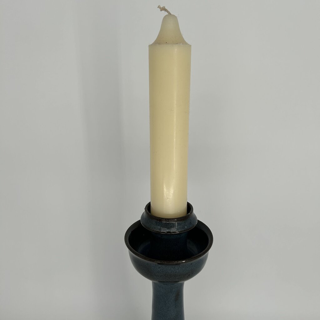 Ceramic Candleholder w/Candle