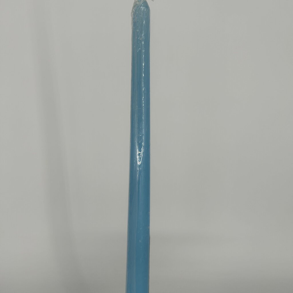 Pottery Taper Candleholder w/Candle