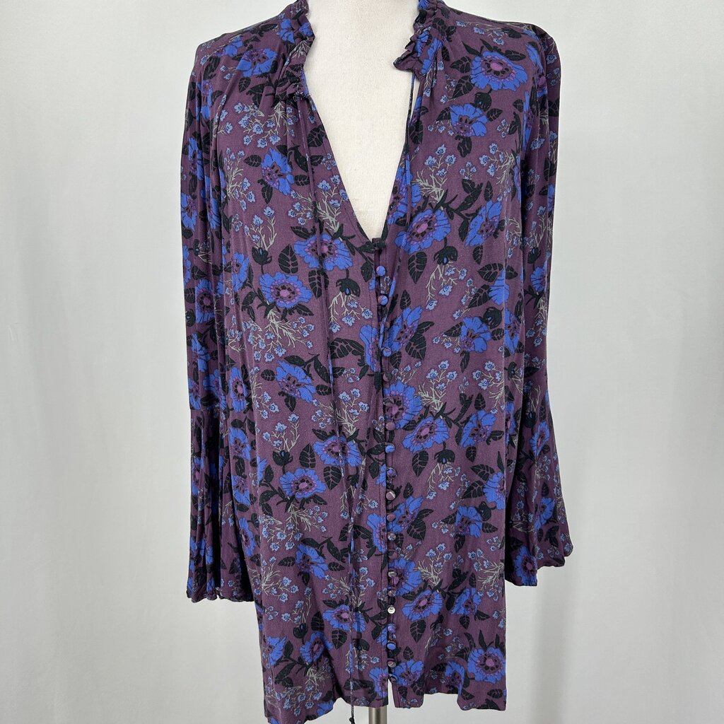 Free People L/s Floral Shirt