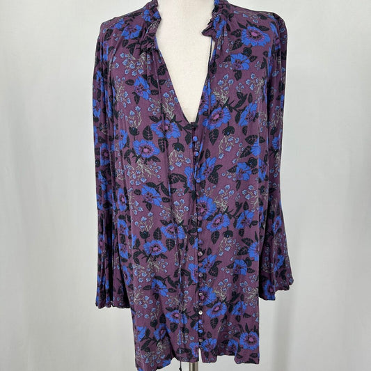 Free People L/s Floral Shirt