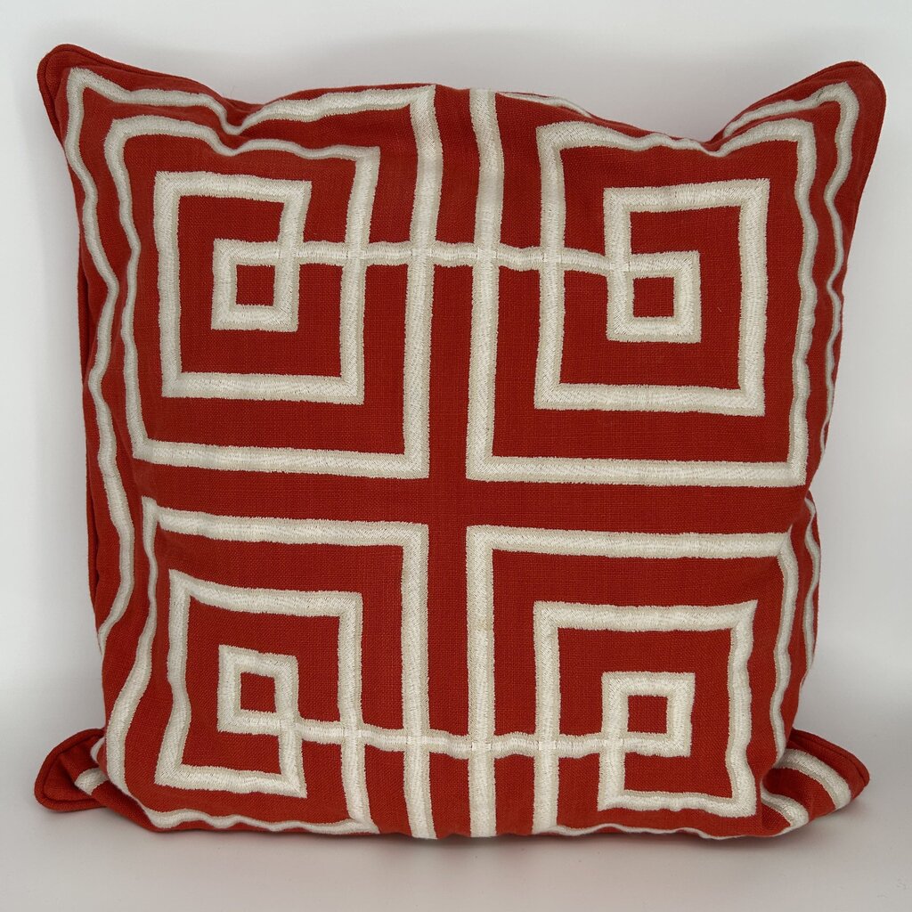 WS Greek Key Pillow