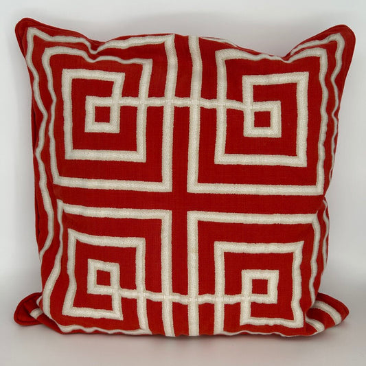 WS Greek Key Pillow