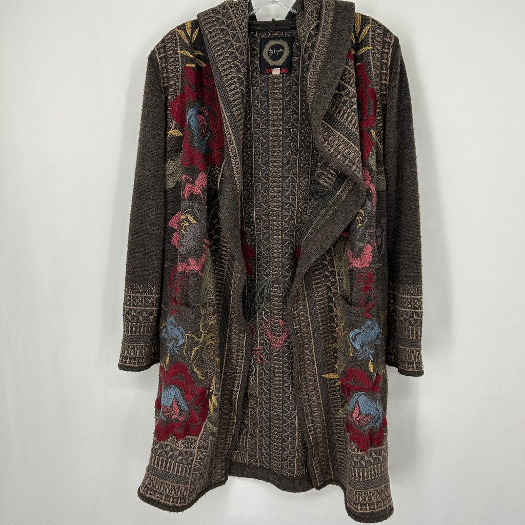 Johnny Was L/s Open Cardigan