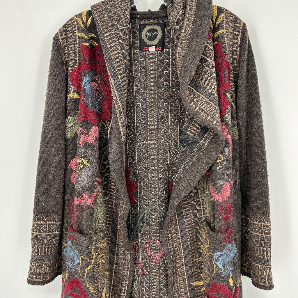 Johnny Was L/s Open Cardigan