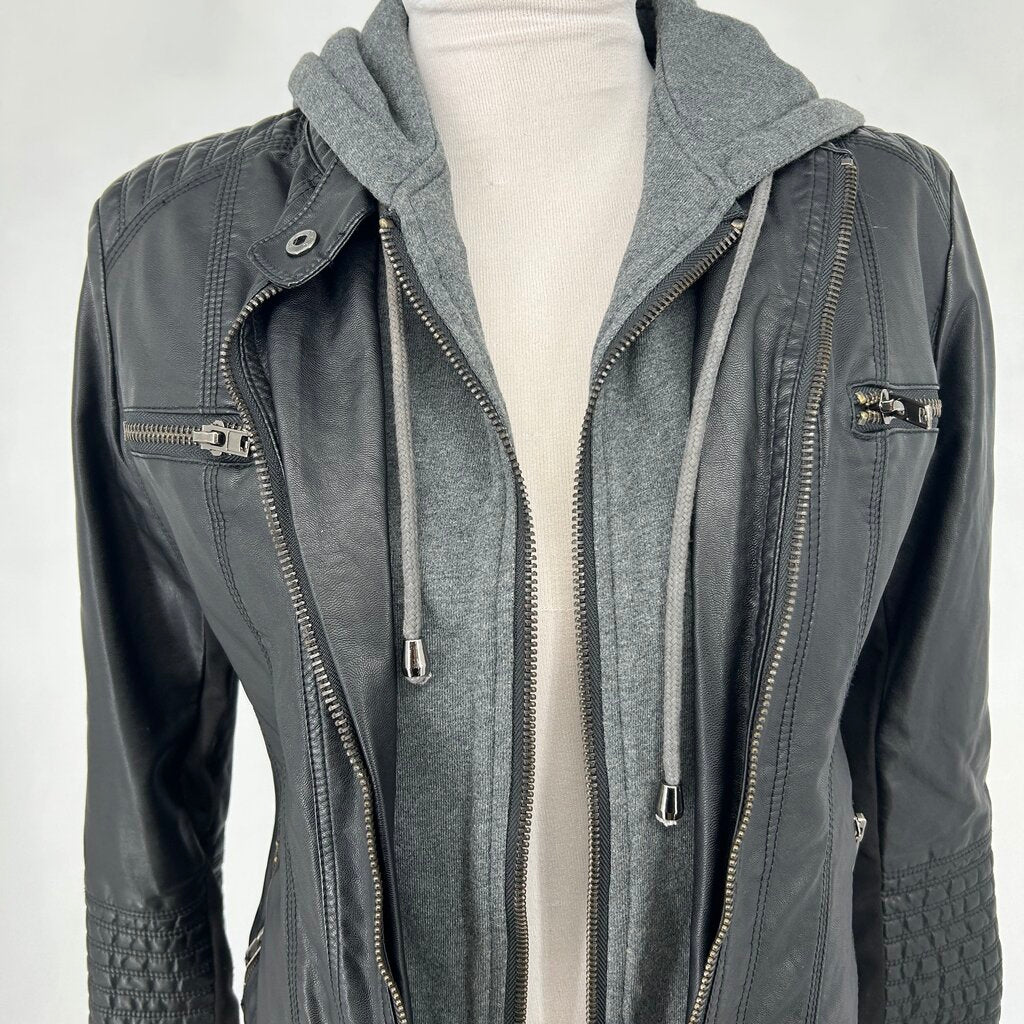 Comme Faux Leather Moto Jacket