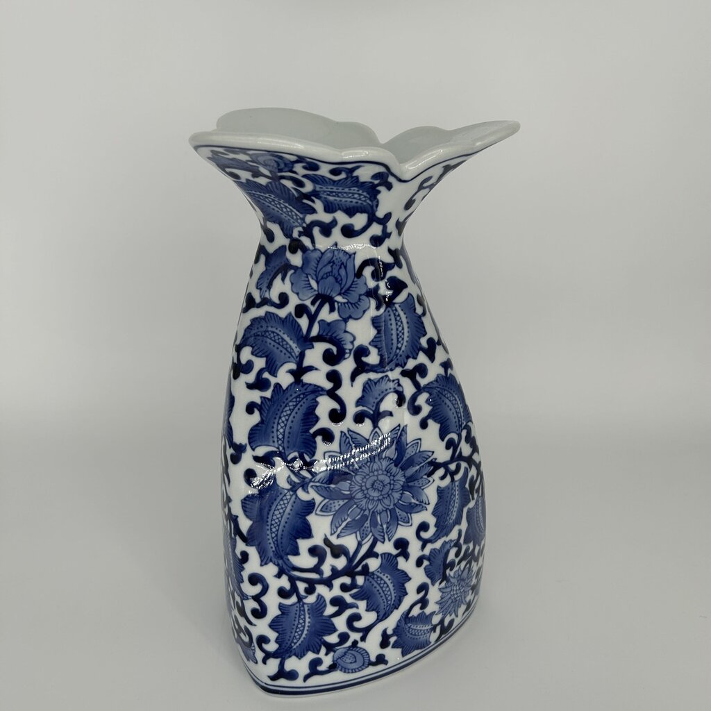 Ornate Floral Twisted Vase