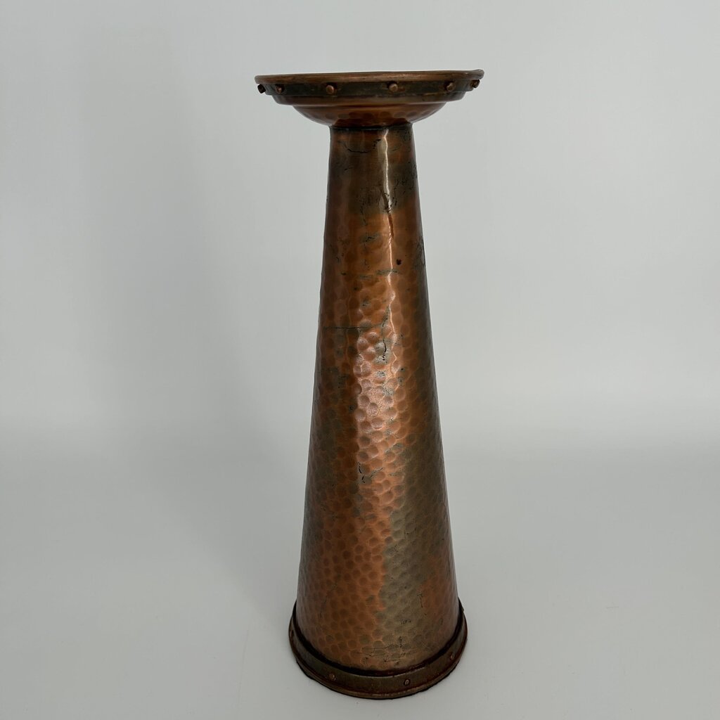 Hammered Copper Candle Holder