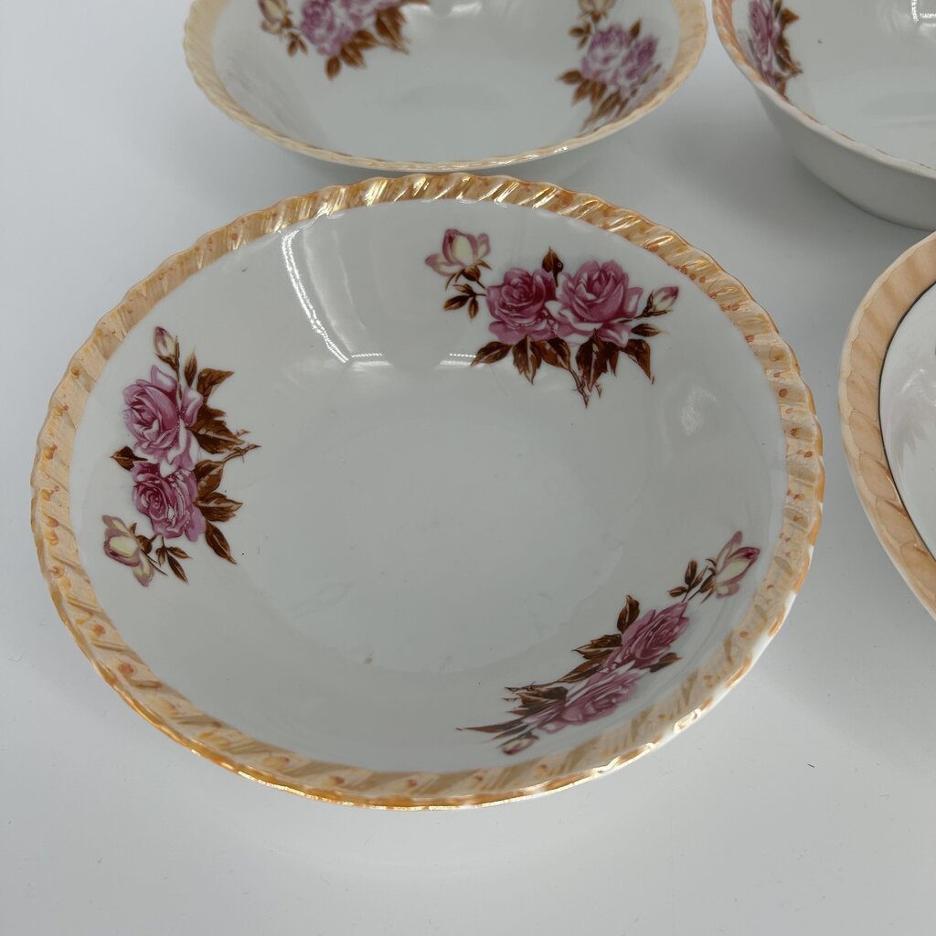 Japan Rose Ceramic Bowl Set