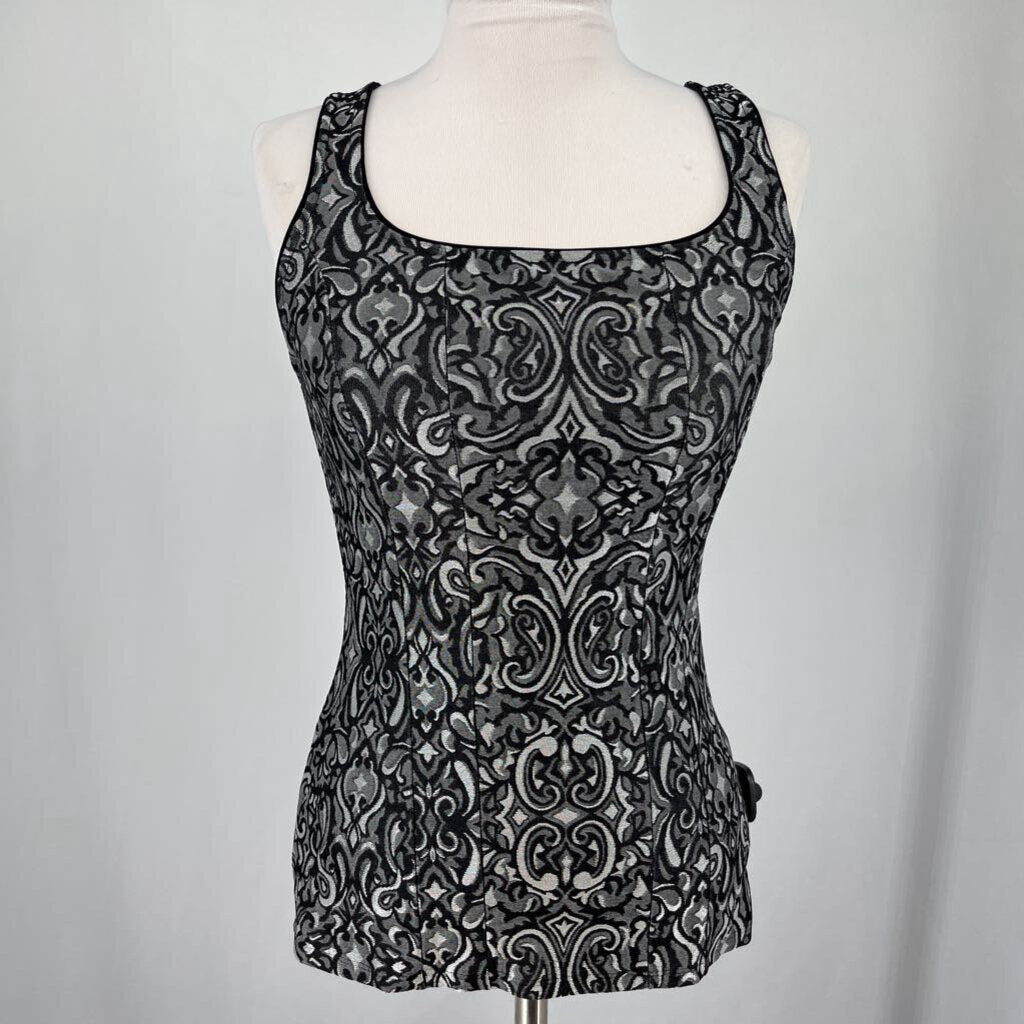 WHBM Vintage Floral Slvls Shirt