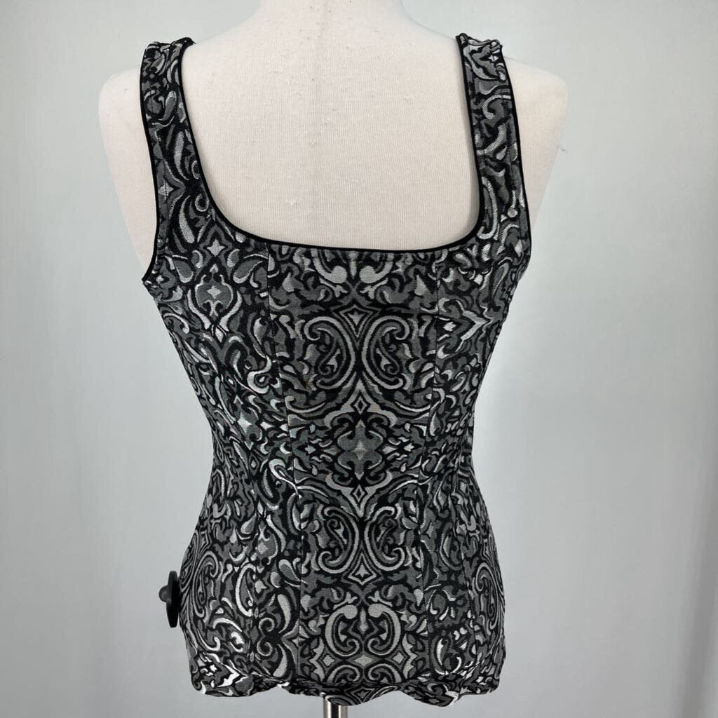 WHBM Vintage Floral Slvls Shirt