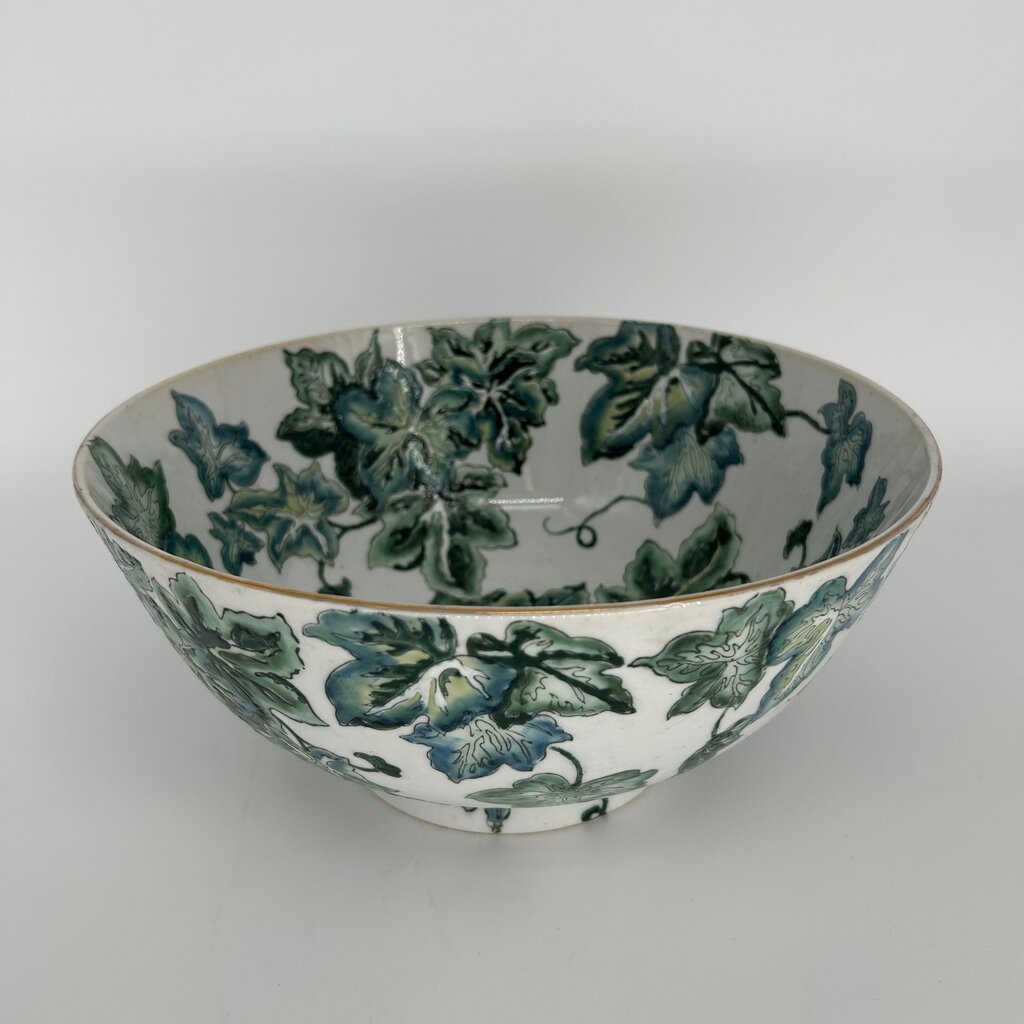 Painted Leaf Print Bowl