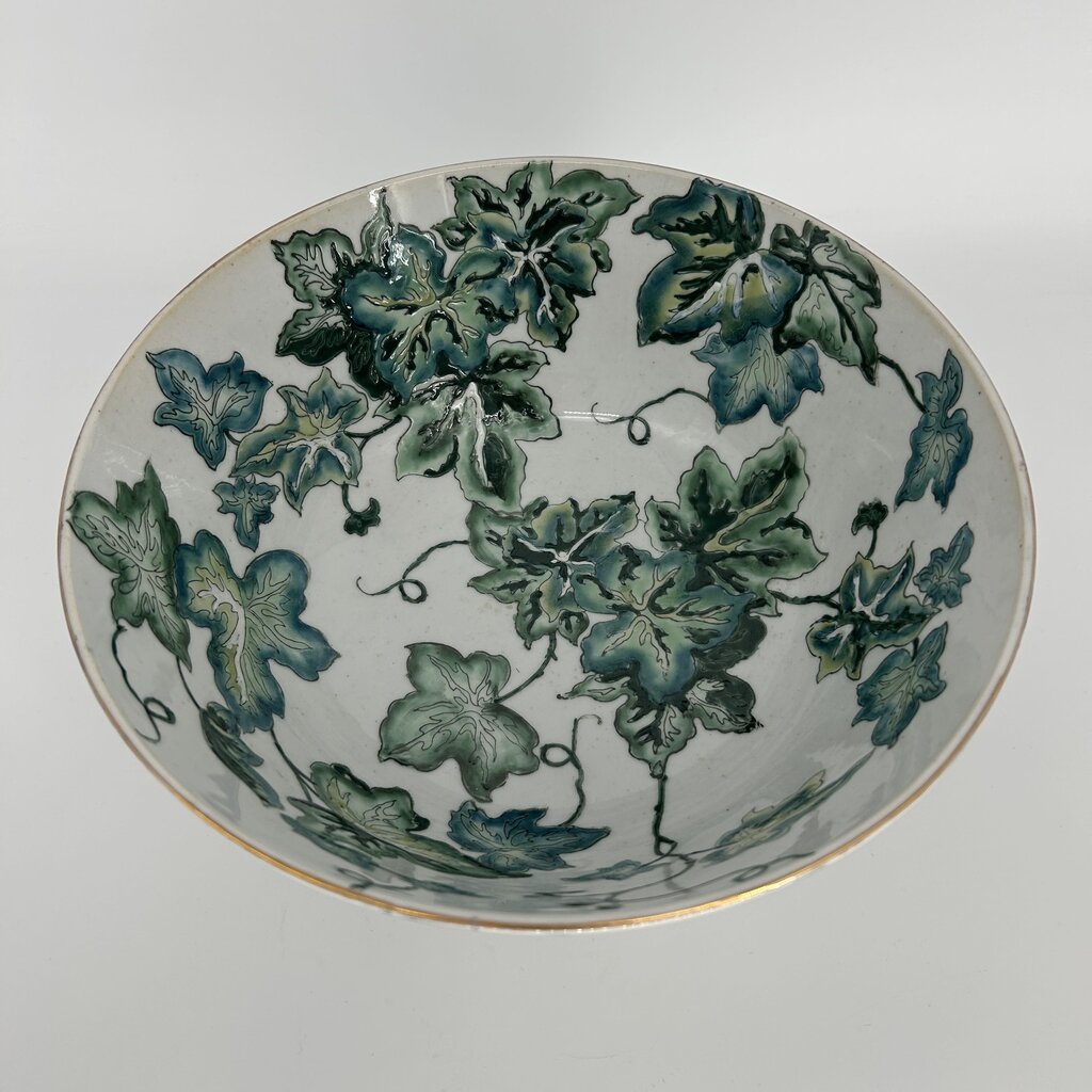Painted Leaf Print Bowl