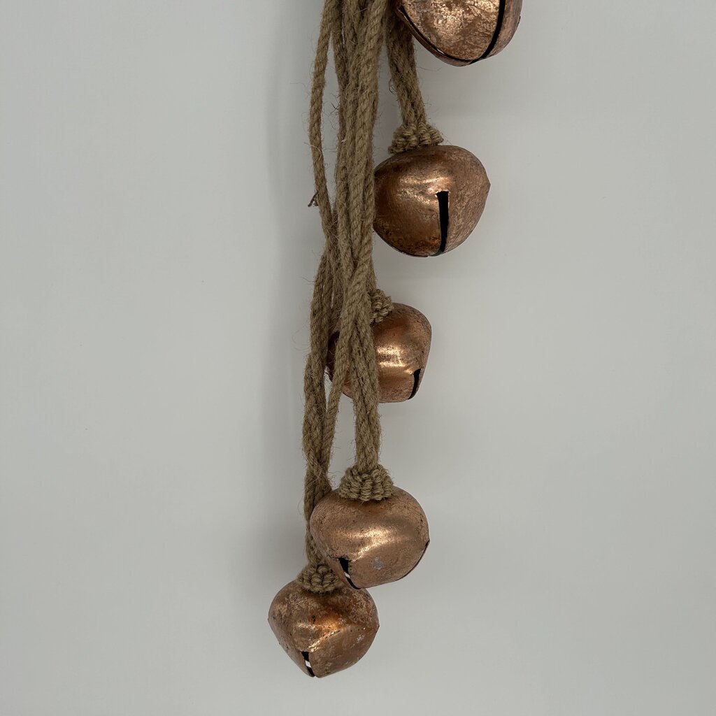 Copper Bells on Cord Door Hanger