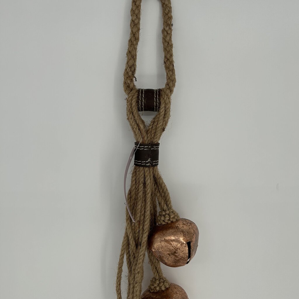 Copper Bells on Cord Door Hanger