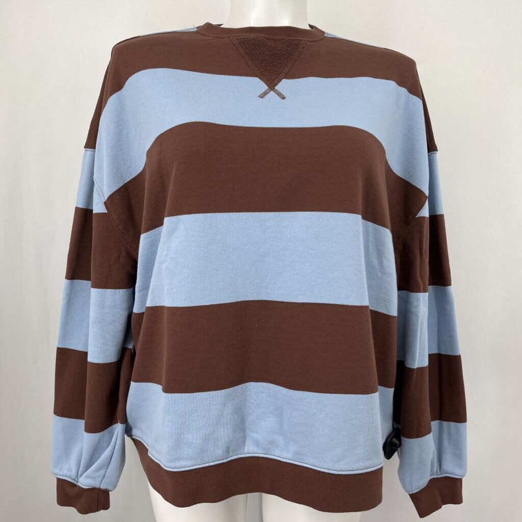 Free People L/s Striped Pullover