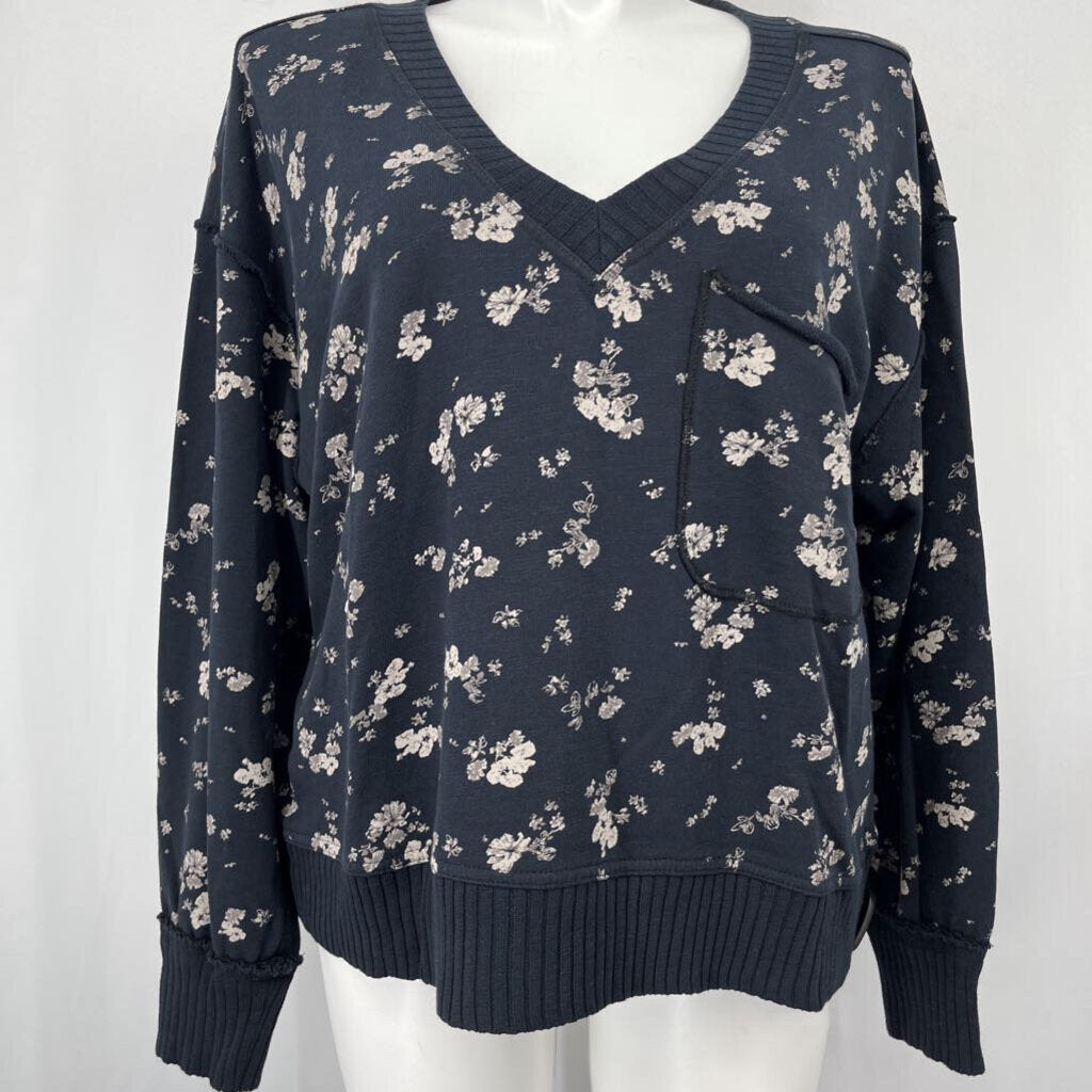 Pilcro L/s Floral Sweatshirt