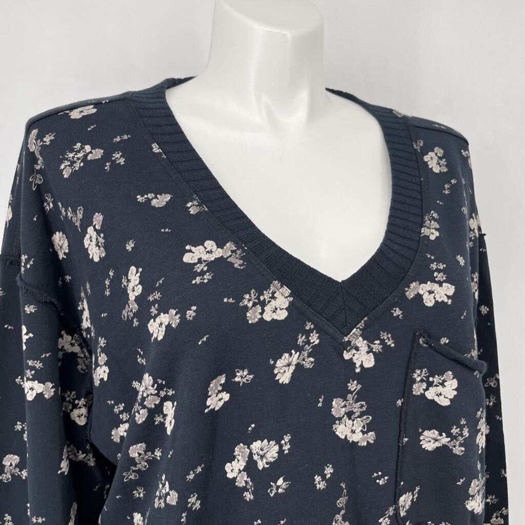 Pilcro L/s Floral Sweatshirt