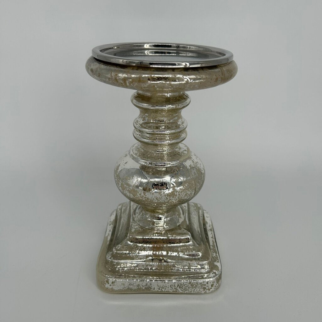 Mercury Glass Candle Holder