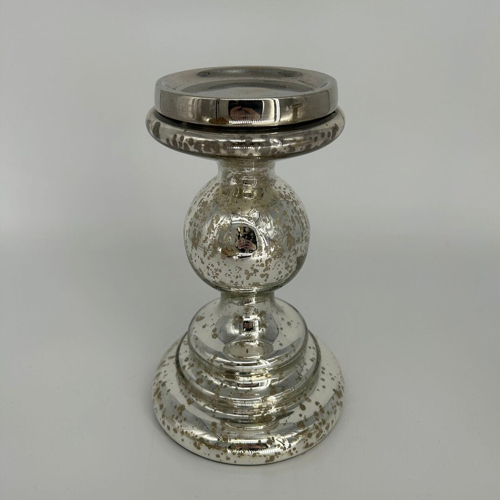 Mercury Glass Candle Holder