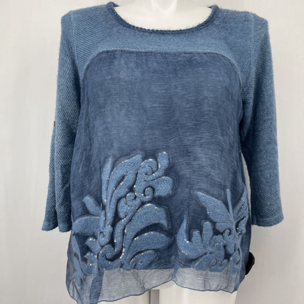 Bella France 3/4 Slv Layered Shirt