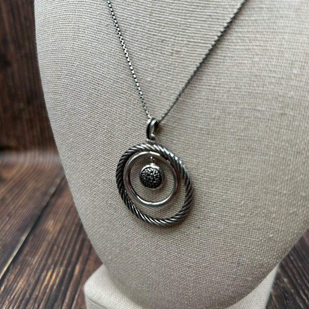 David Yurman Diamond Mobile Pendant Necklace