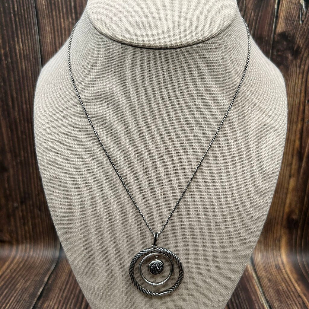 David Yurman Diamond Mobile Pendant Necklace