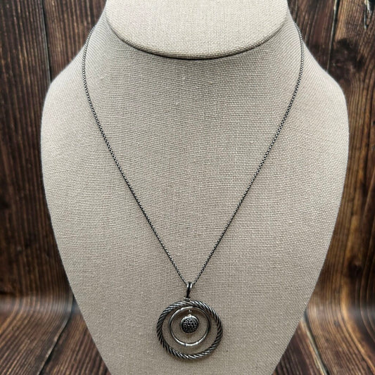 David Yurman Diamond Mobile Pendant Necklace