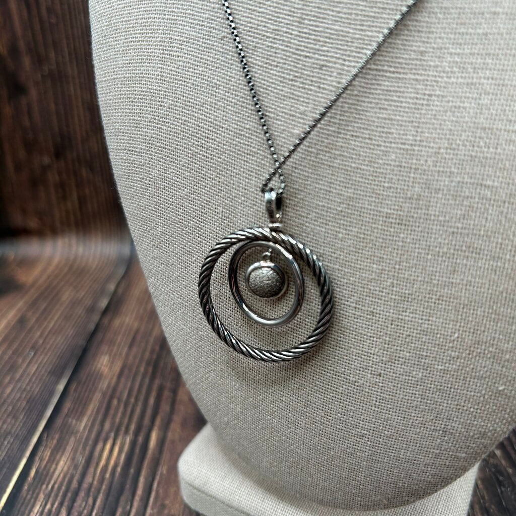 David Yurman Diamond Mobile Pendant Necklace