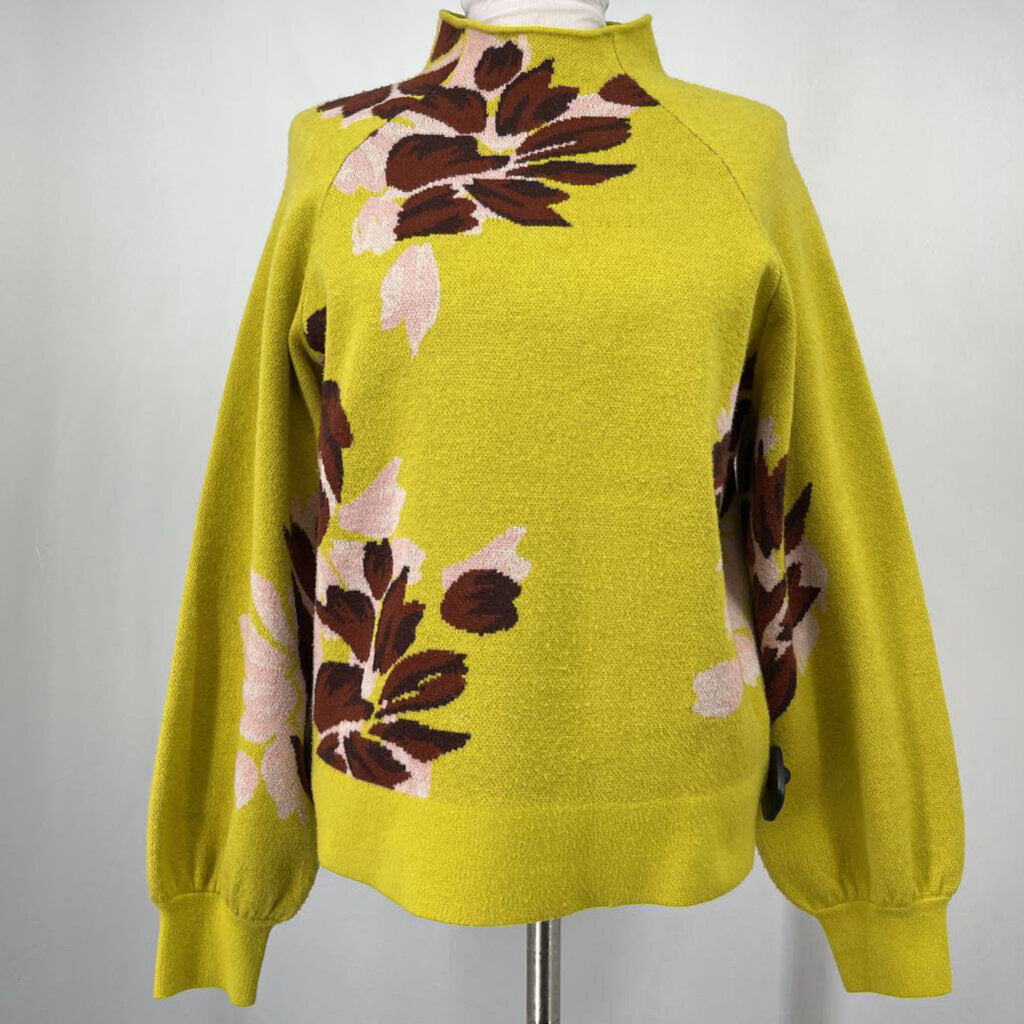 Anthropologie L/s Floral Sweater