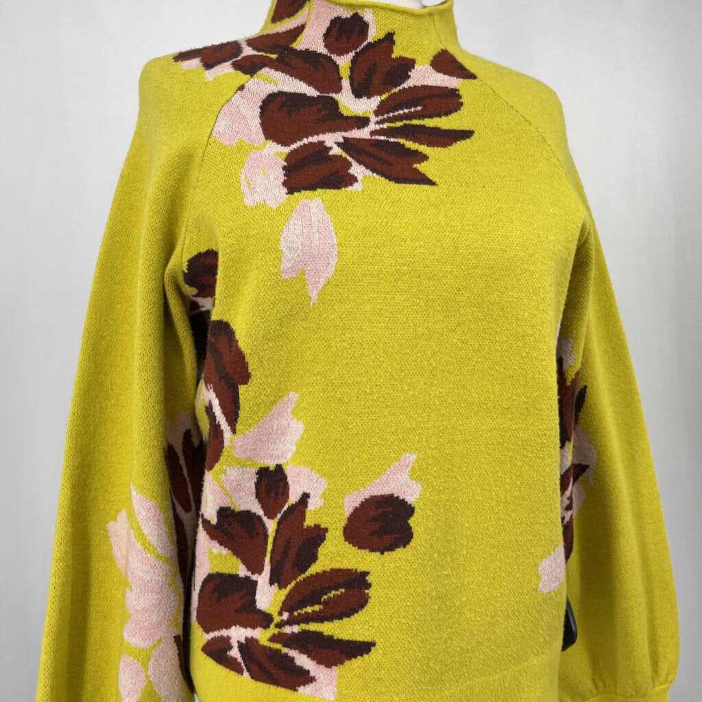 Anthropologie L/s Floral Sweater