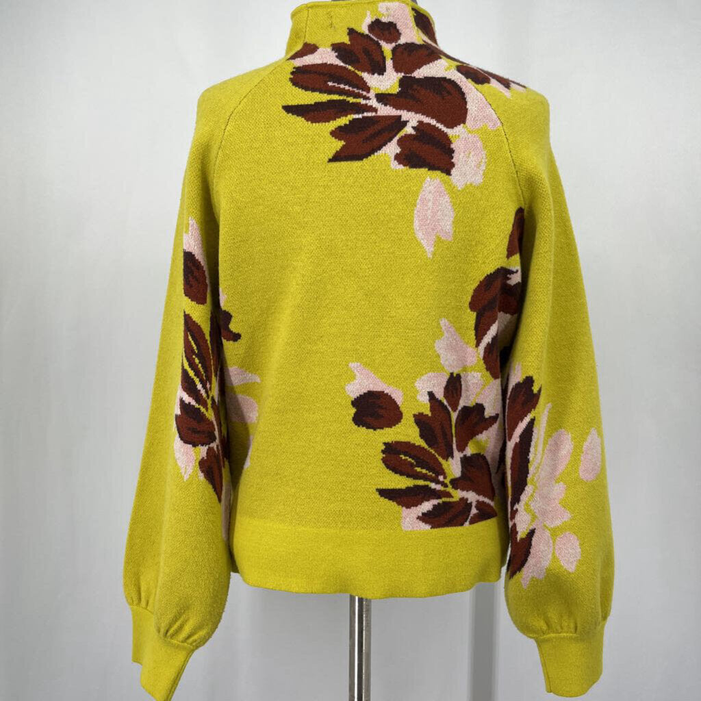 Anthropologie L/s Floral Sweater