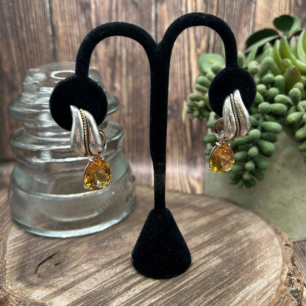 Vintage Tiffany & Co Citrine Earrings