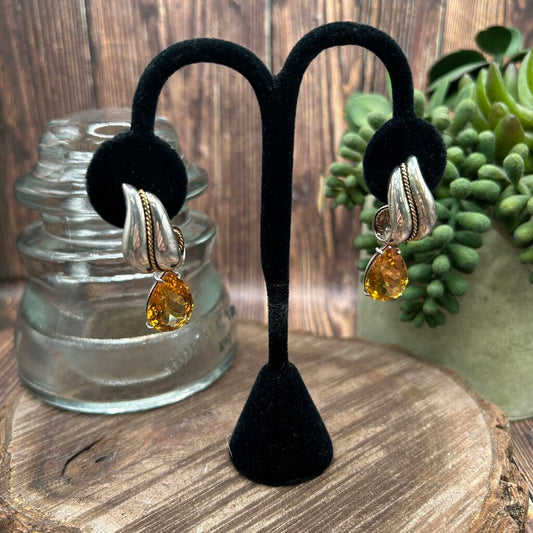 Vintage Tiffany & Co Citrine Earrings