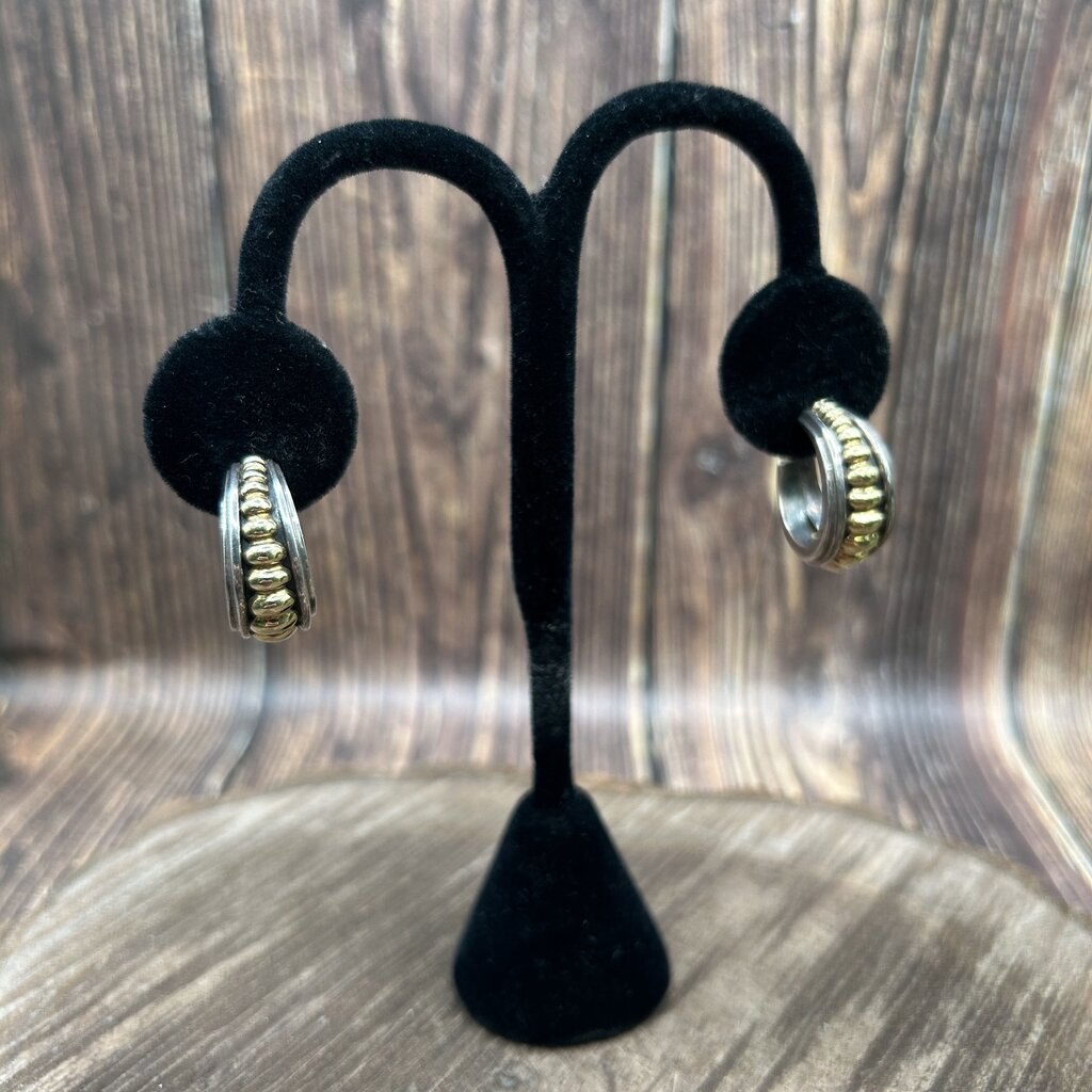 Lagos Caviar Hoop Earrings