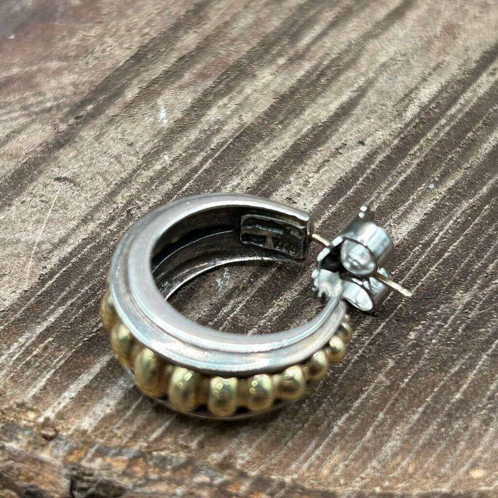 Lagos Caviar Hoop Earrings