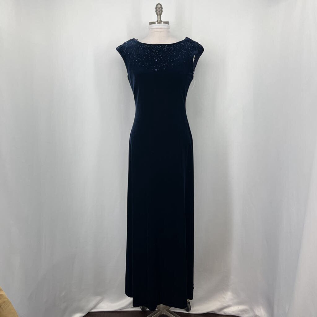 J.R. Nites Slvls Velour Dress