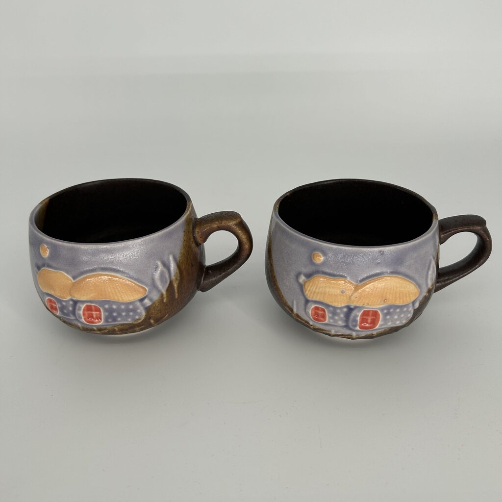 Mushroom Cottage Mug Set