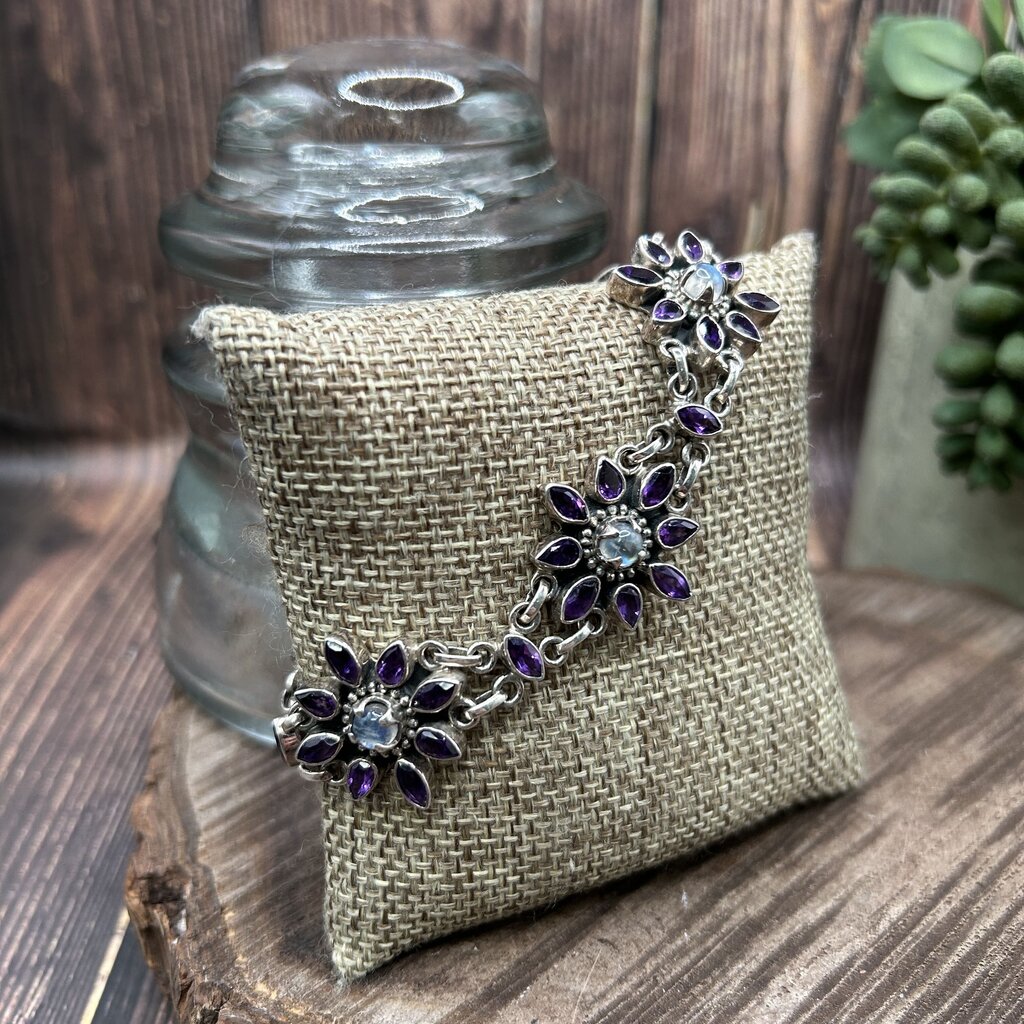 Doug Palaus Gem Flower Bracelet