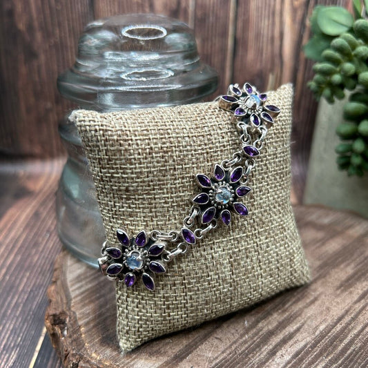 Doug Palaus Gem Flower Bracelet