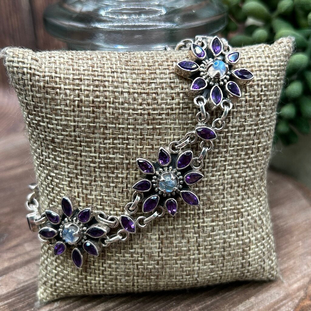 Doug Palaus Gem Flower Bracelet