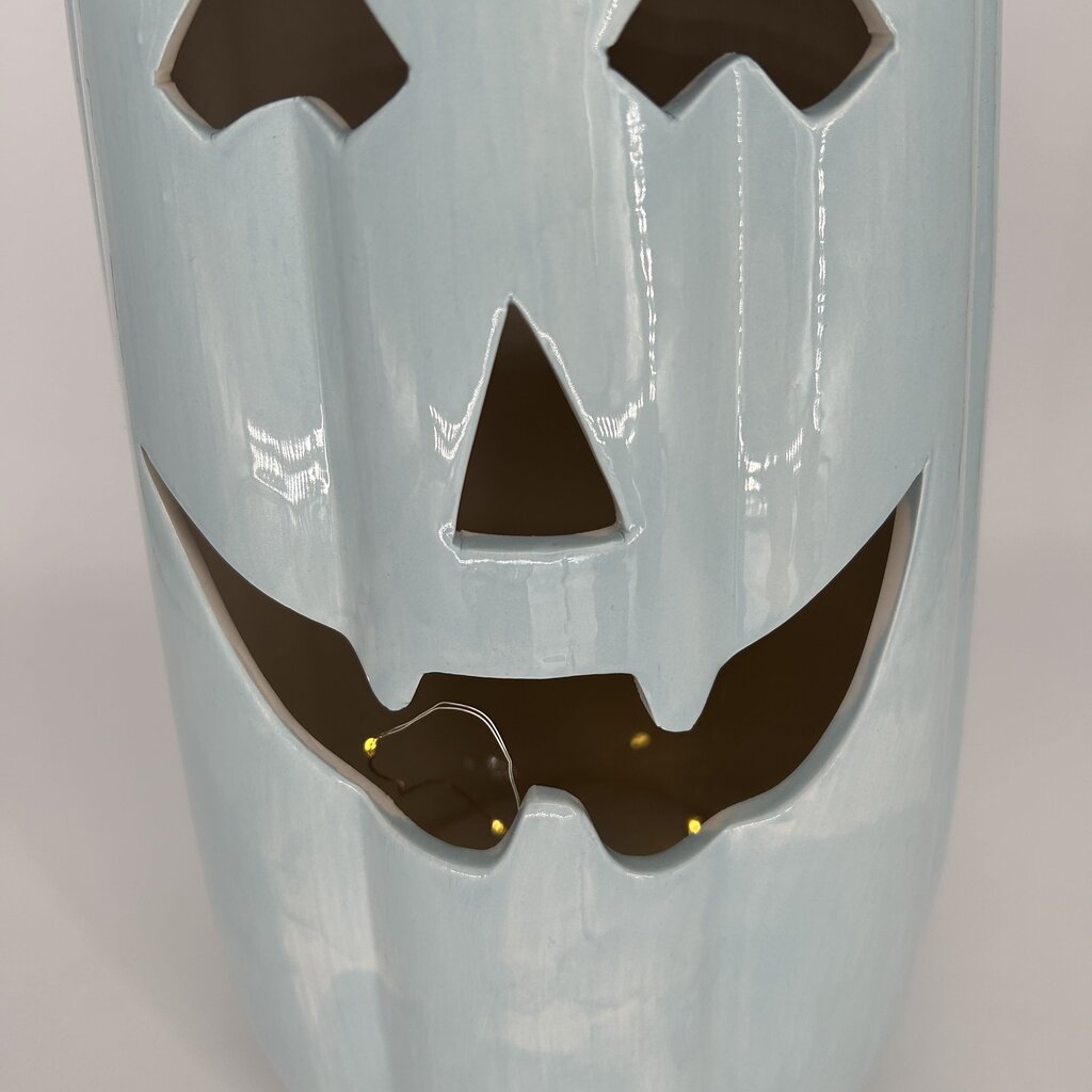 Ceramic Lit Jack-O-Lantern