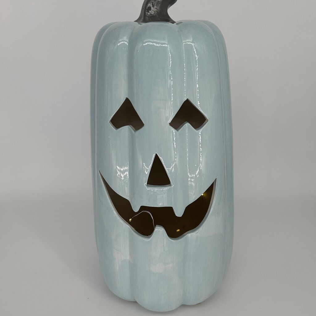 Ceramic Lit Jack-O-Lantern